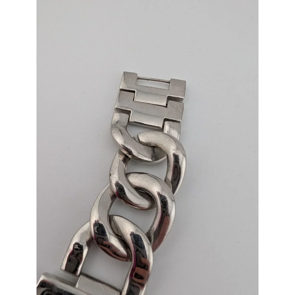 Women's Silver‎ Chunky Chain Link Watch 6.5